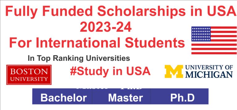 USA Scholarships 2023-2024 (For International Students)